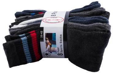 Preview: 8 | 16 | 24 PAAR SPORTSOCKEN TENNISSOCKEN ARBEITSSOCKEN DAMEN & HERREN | GEMISCH