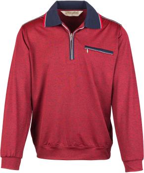 Langarm Poloshirt für Herren - Bordeauxrot