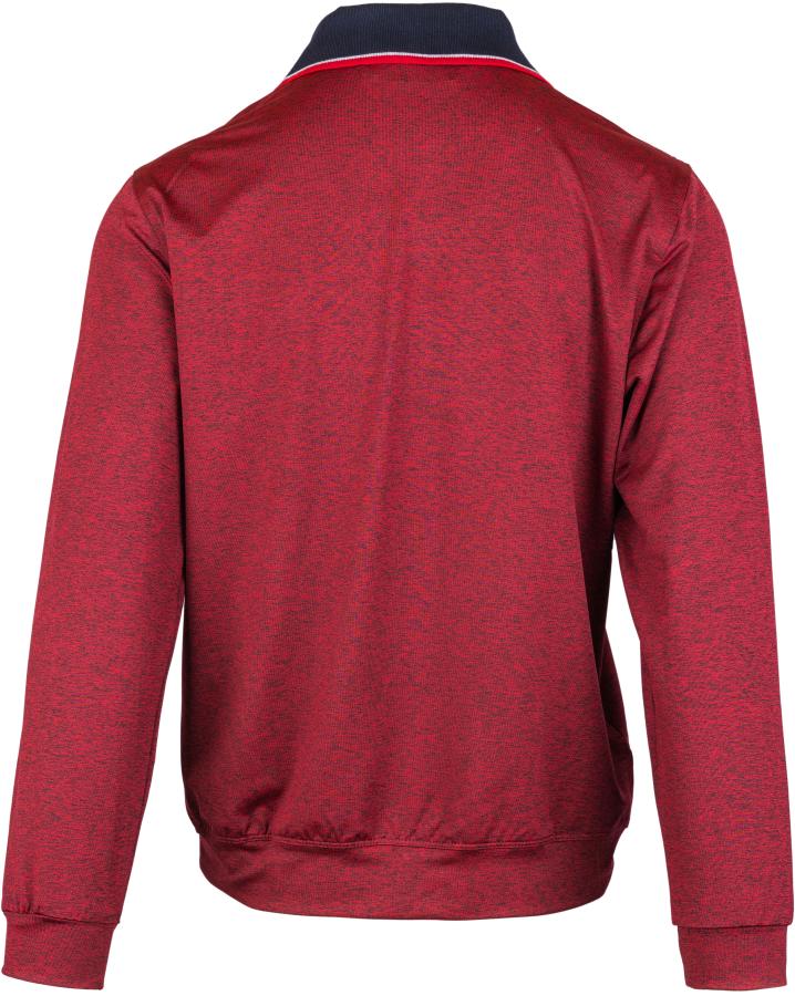 Langarm Poloshirt für Herren - Bordeauxrot