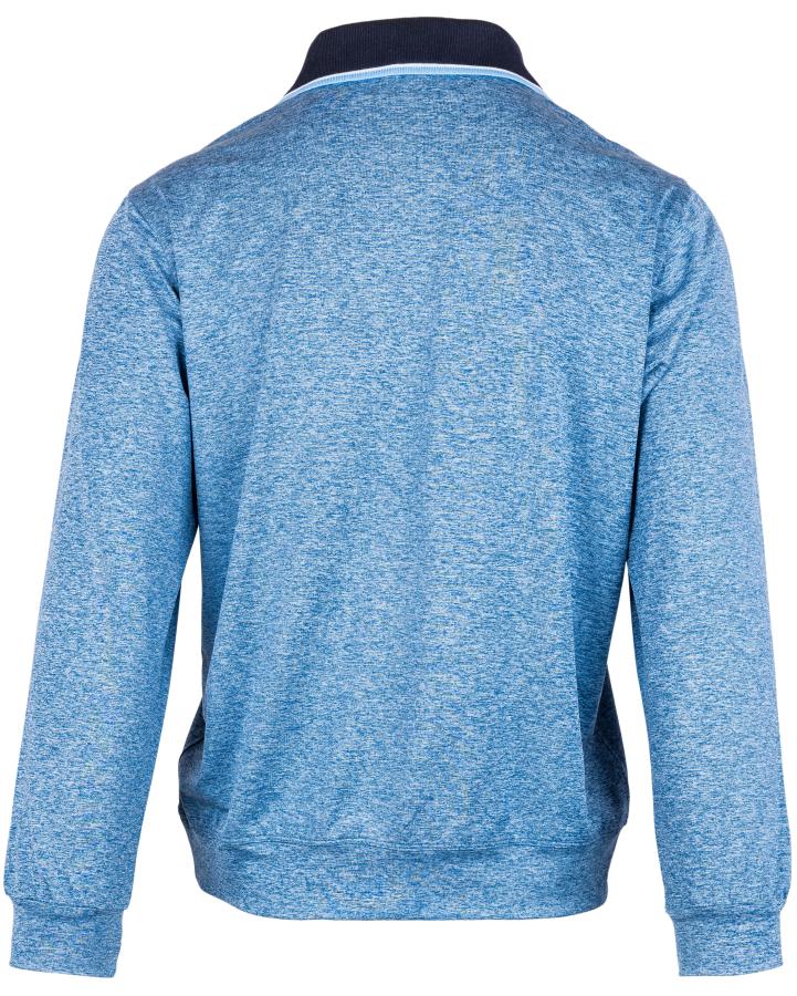 Langarm Poloshirt für Herren - Hellblau